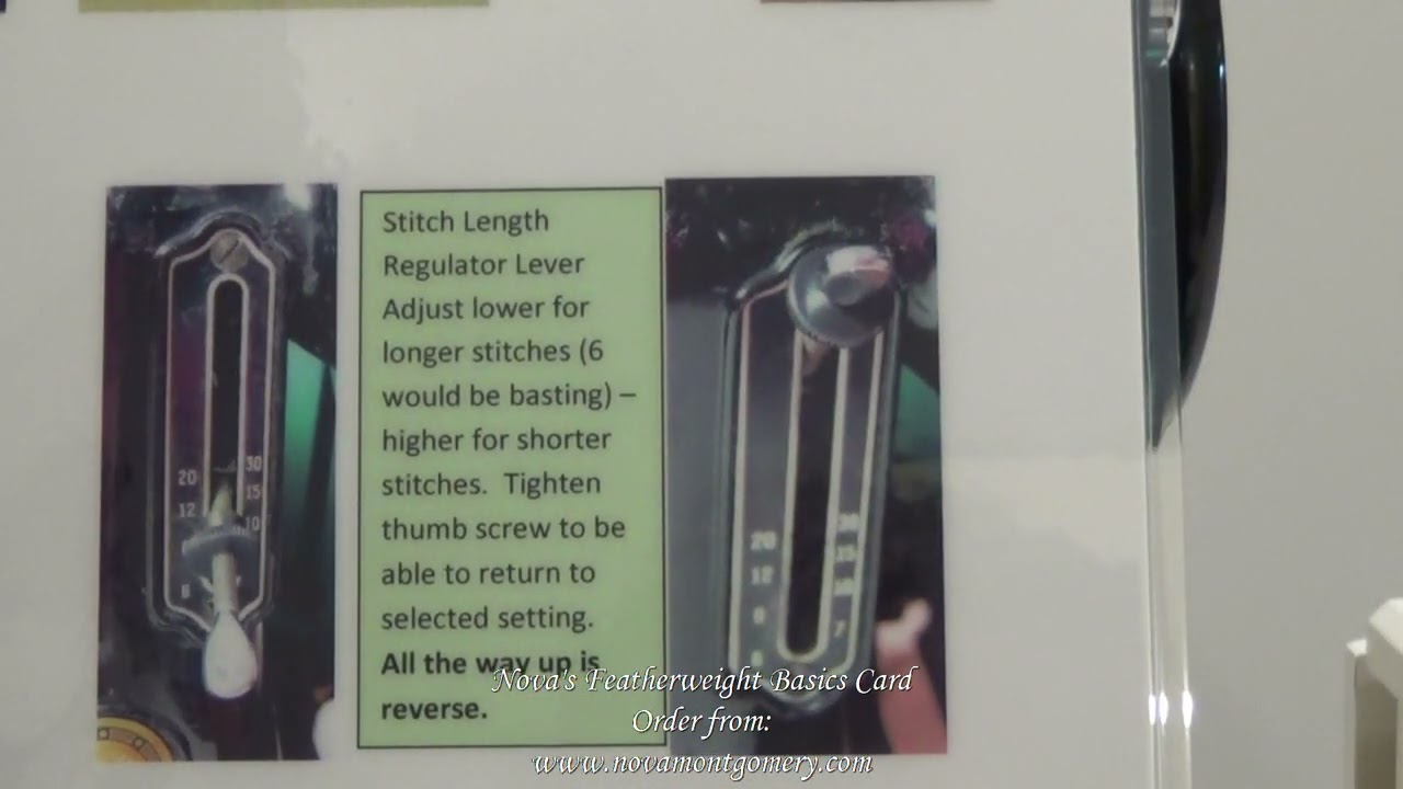 Nova's Singer Featherweight 221 Tip of the Month February 2024