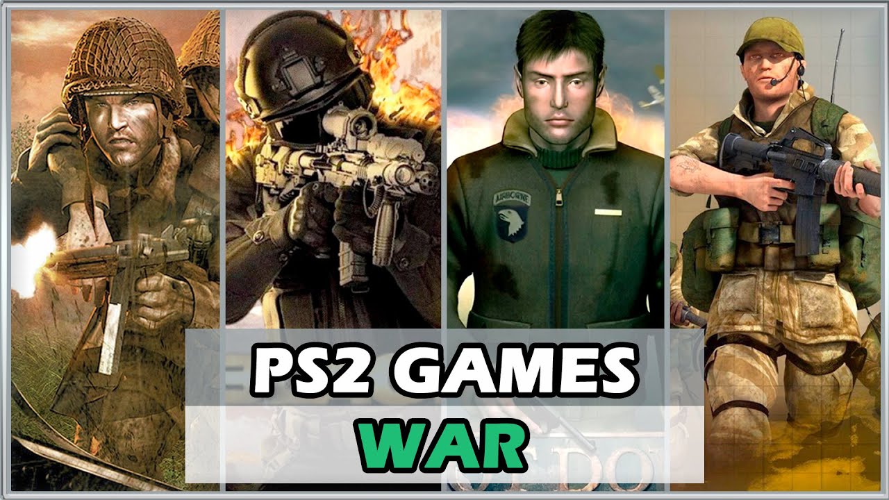 TOP 40 BEST PS2 WAR GAMES || PS2 GAMES