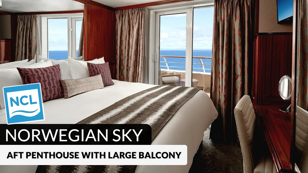 Norwegian Sky | Aft Penthouse Suite with Large Balcony Full Walkthrough Tour & Review 4K | 2024
