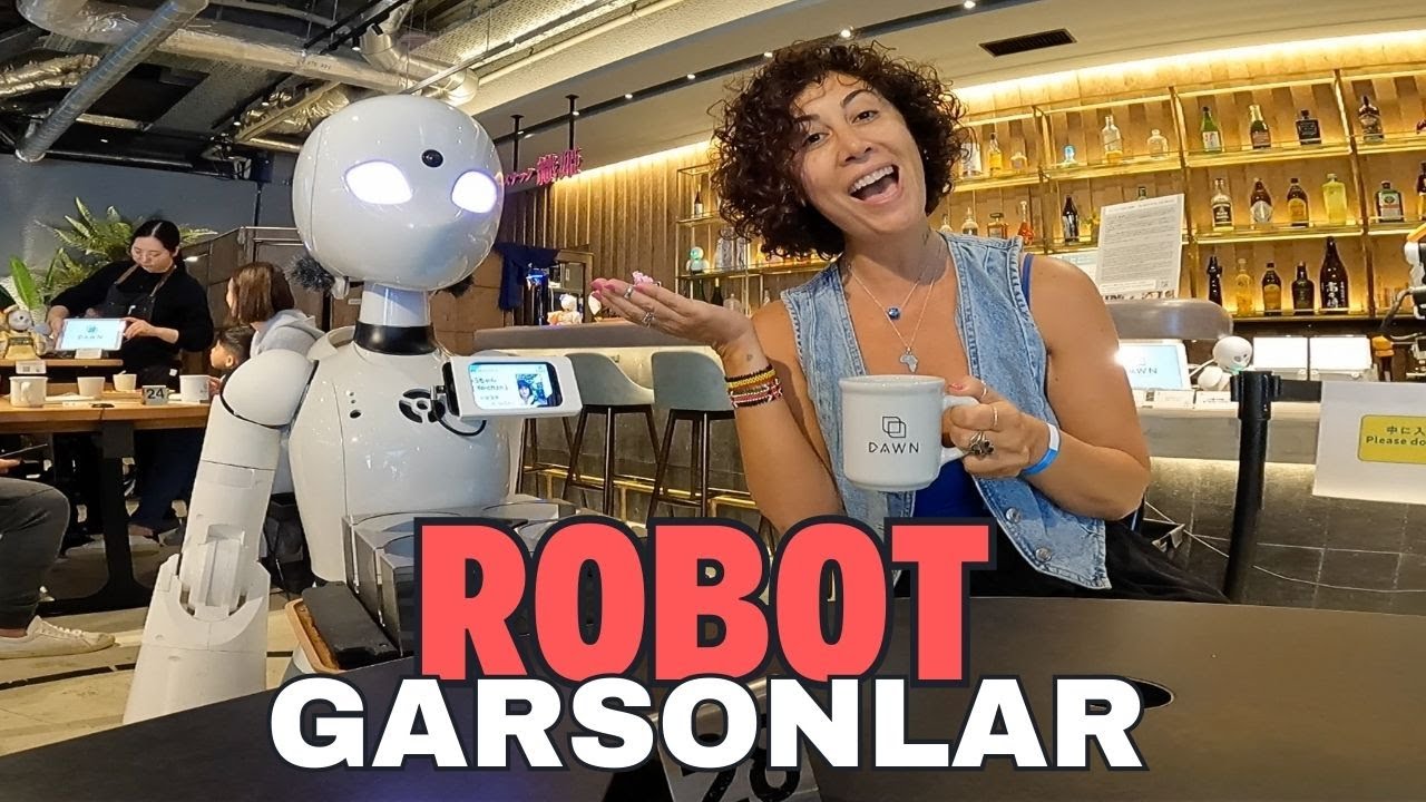 Bu Kafede ROBOTLAR Çalışıyor! JAPONYA Tokyo