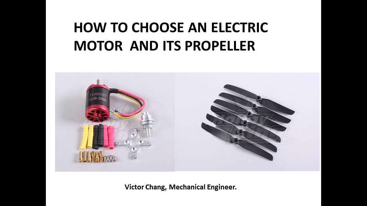 HOW TO CHOOSE A RC ELECTRIC  MOTOR AND PROPELLER FOR YOUR PLANE