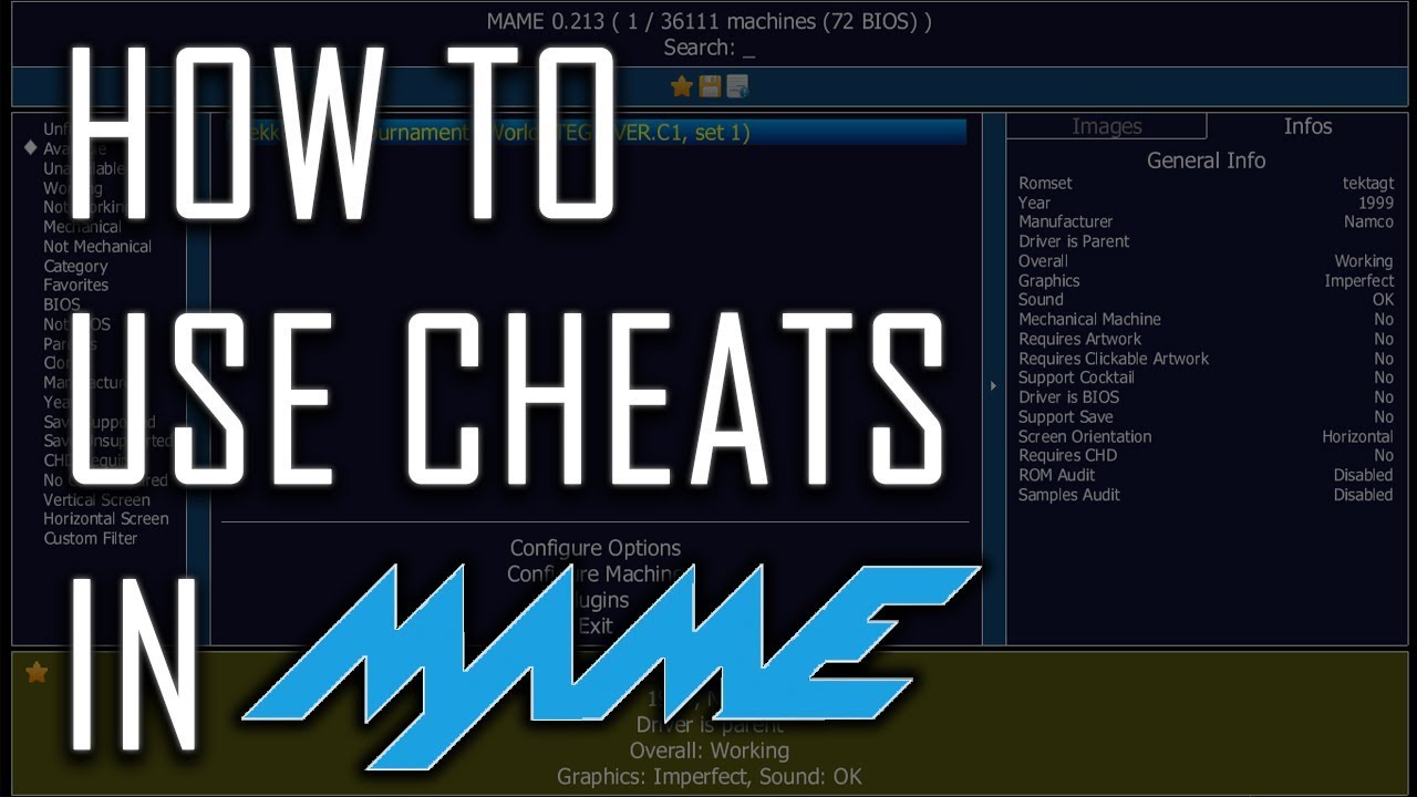 How To Use Cheats in MAME - Full Tutorial!