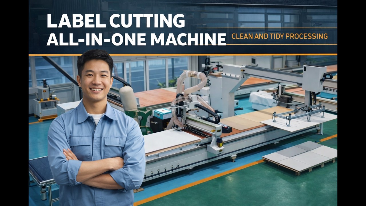 Precise positioning in one go | Label cutting all-in-one machine | Clean and tidy processing