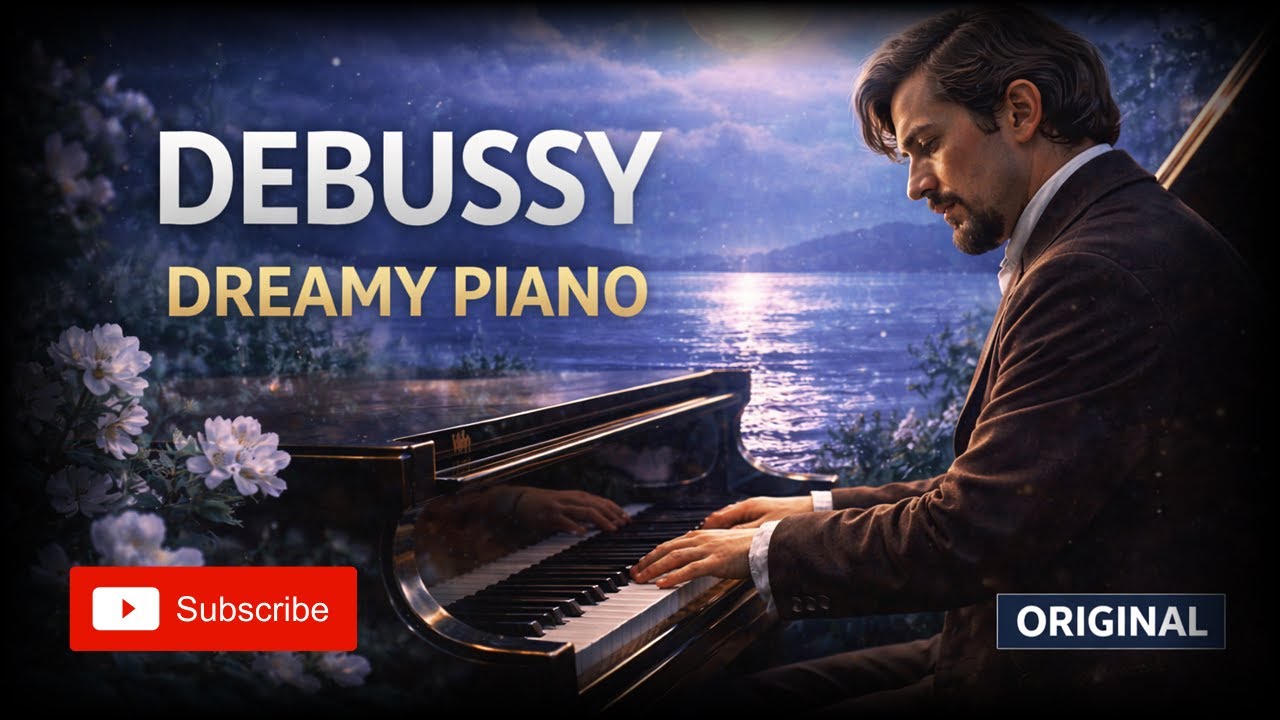 Debussy Inspired Piano — Calm Impressionist Night 10H 30M