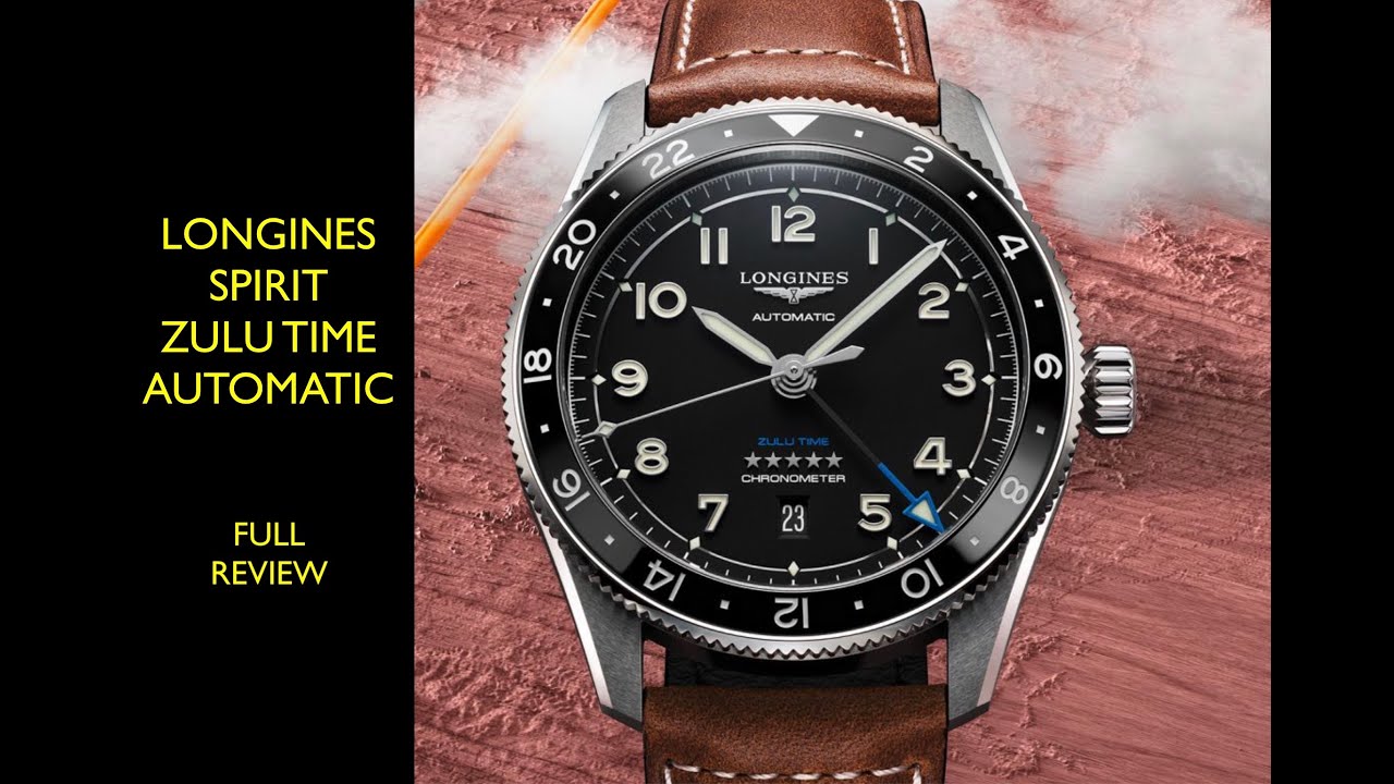 Longines Spirit Zulu Time GMT Automatic L3.812.4.53.2 Watch | Review Valjoux Relogios