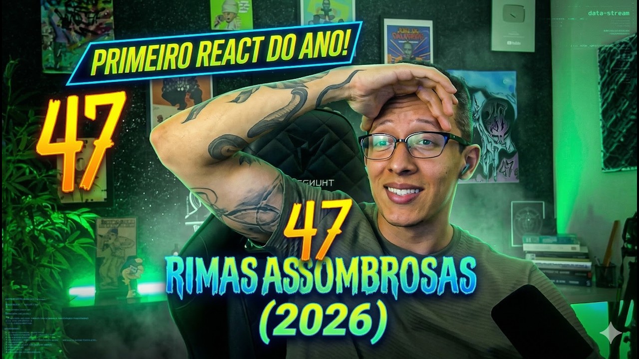 REAGINDO &agrave;s 47 RIMAS MAIS ASSOMBROSAS de 2026 😱 | Batalha de Rima
