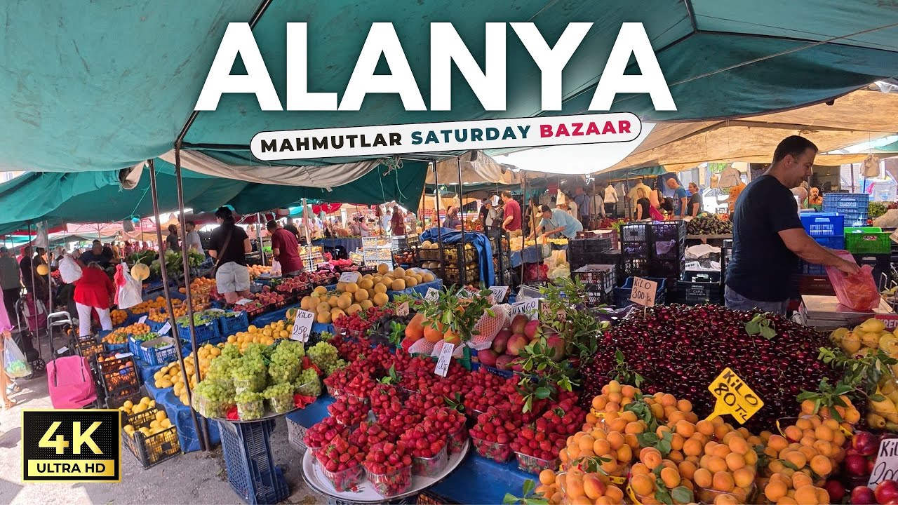 Alanya Mahmutlar Saturday Market | May 24, 2025 [4K HD/60 fps]