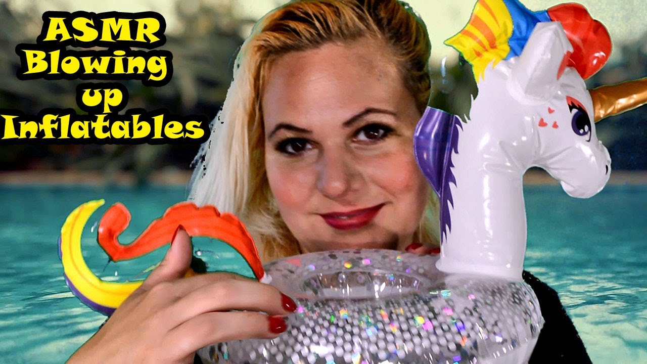 [ASMR] Blowing up inflatables - Unicorn
