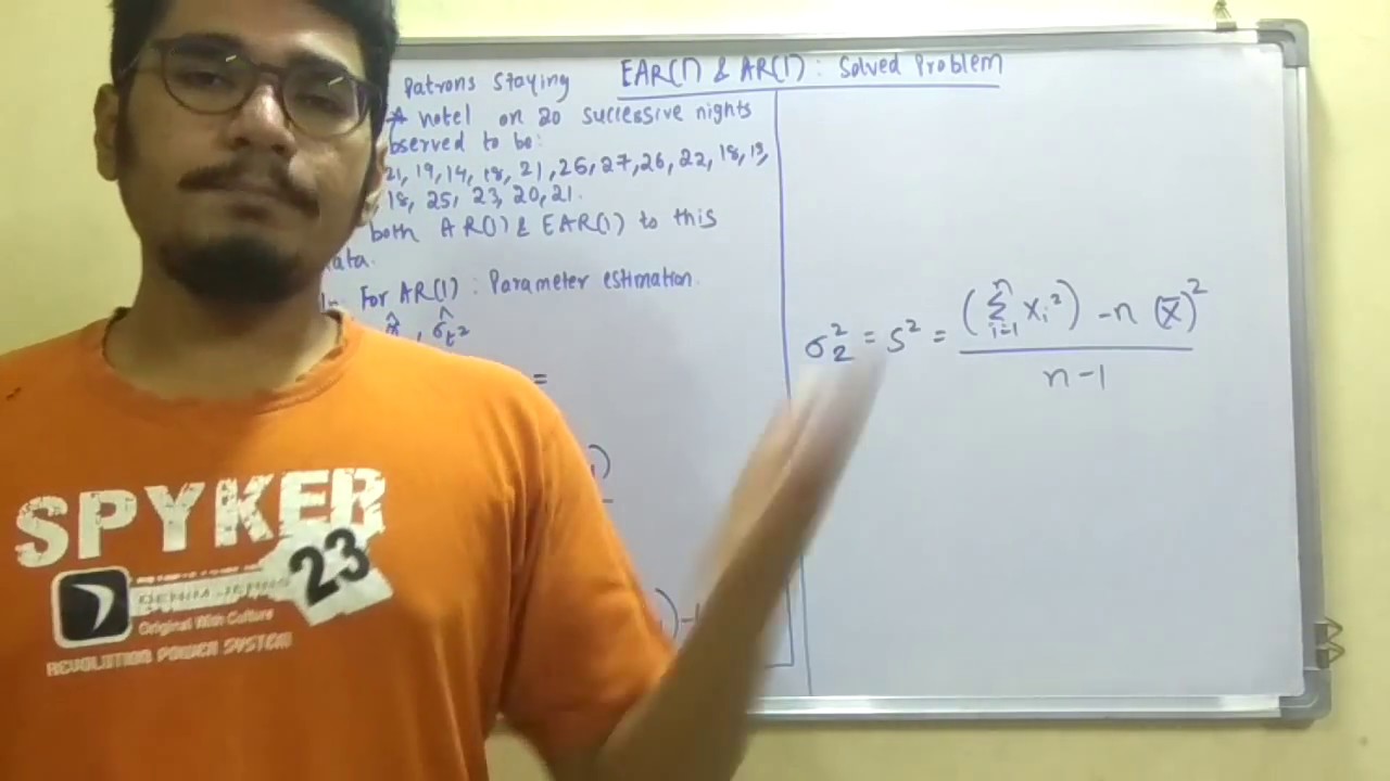 Simulation Modeling | Tutorial #15 | AR(1) & EAR(1) Time series Model (Solved Problem)