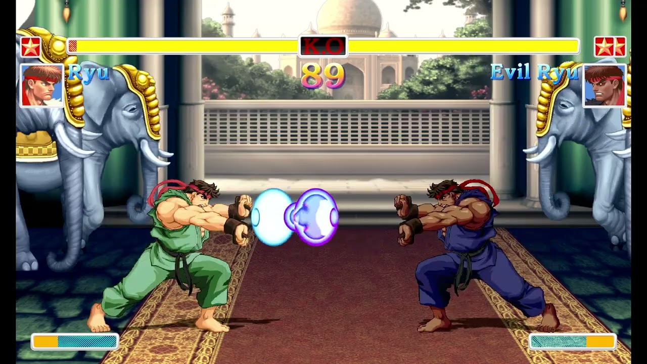 Ultra Street Fighter II(Switch)-Ryu vs Evil Ryu