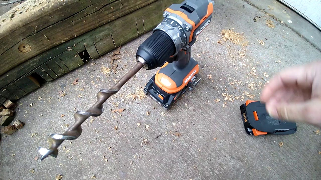 Ridgid Subcompact drill with a super dull bit 3ah octane vs 2ah