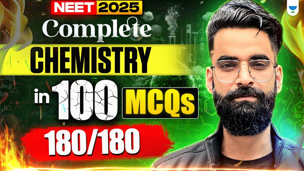 NEET 2025: Complete Chemistry in 100 MCQ 180/180 | #Wassimbhat #neet2025