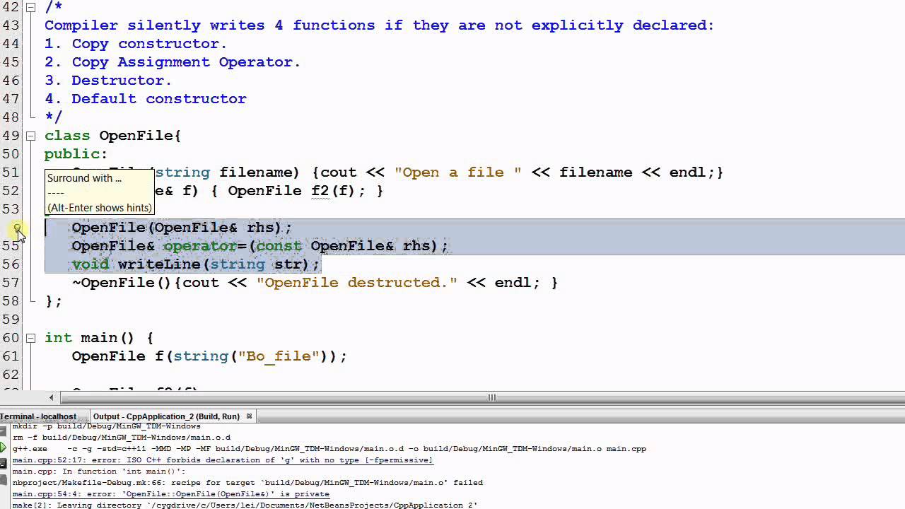 Advanced C++: Disallow Functions