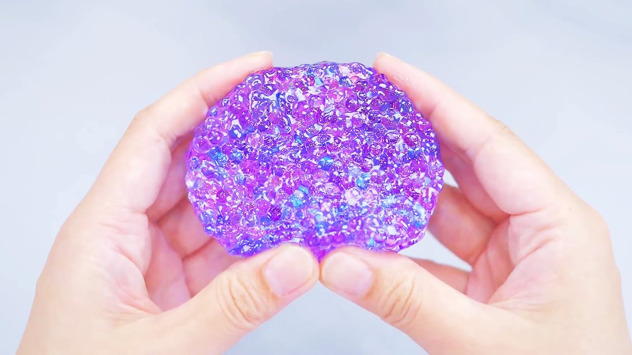 【ASMR】紫陽花の雨粒スライム Crunchy Slime【音フェチ】