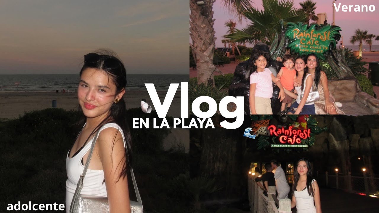vlog en la playa/vacaciones/proceso