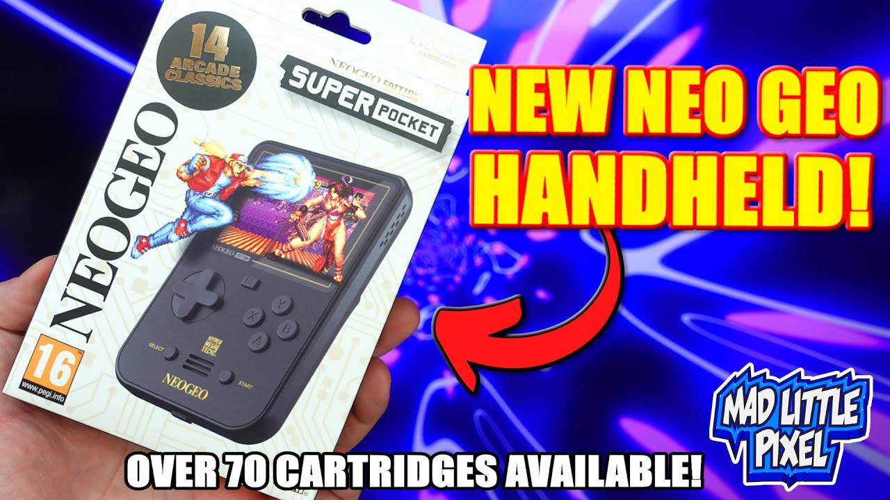 Только что вышел новый официальный карманный Neo Geo с картриджами! (Neo Geo Super Pocket)