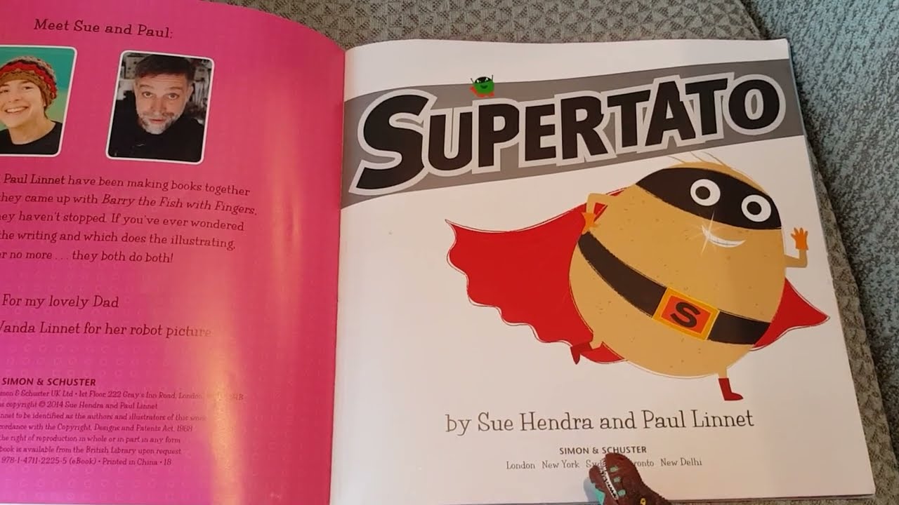 Supertato by Sue Hendra, Paul Linnet | The Blockbuster Series | with Stripy the Dinosaur