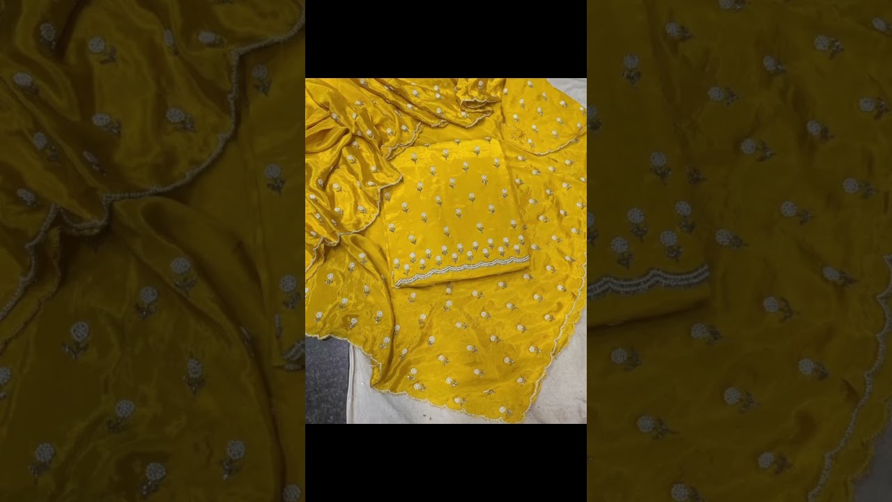 Wow latest designer suits | Pure crepe suits | with Chinon dupaata | 