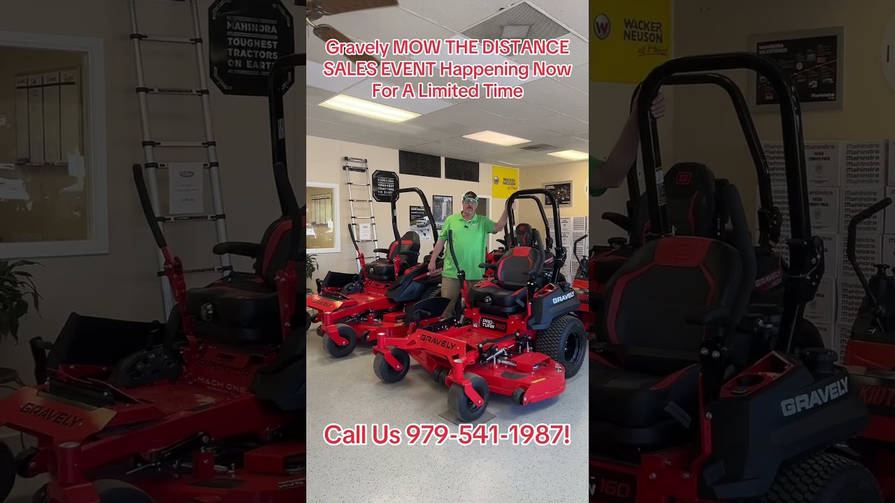 GRAVELY® MOW THE DISTANCE® SALES EVENT- Save Up To $1,000! 