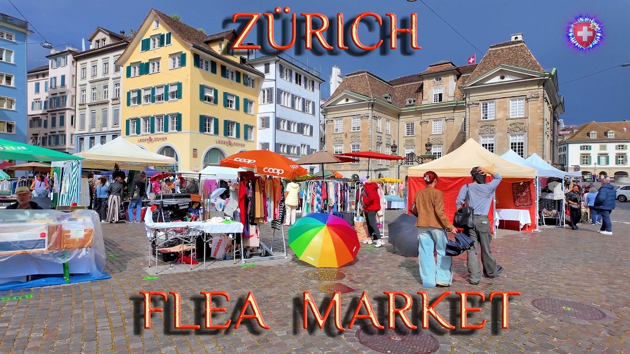 ZURICH ✨ Biggest Flea Market in City Center / New Location / Switzerland 4K