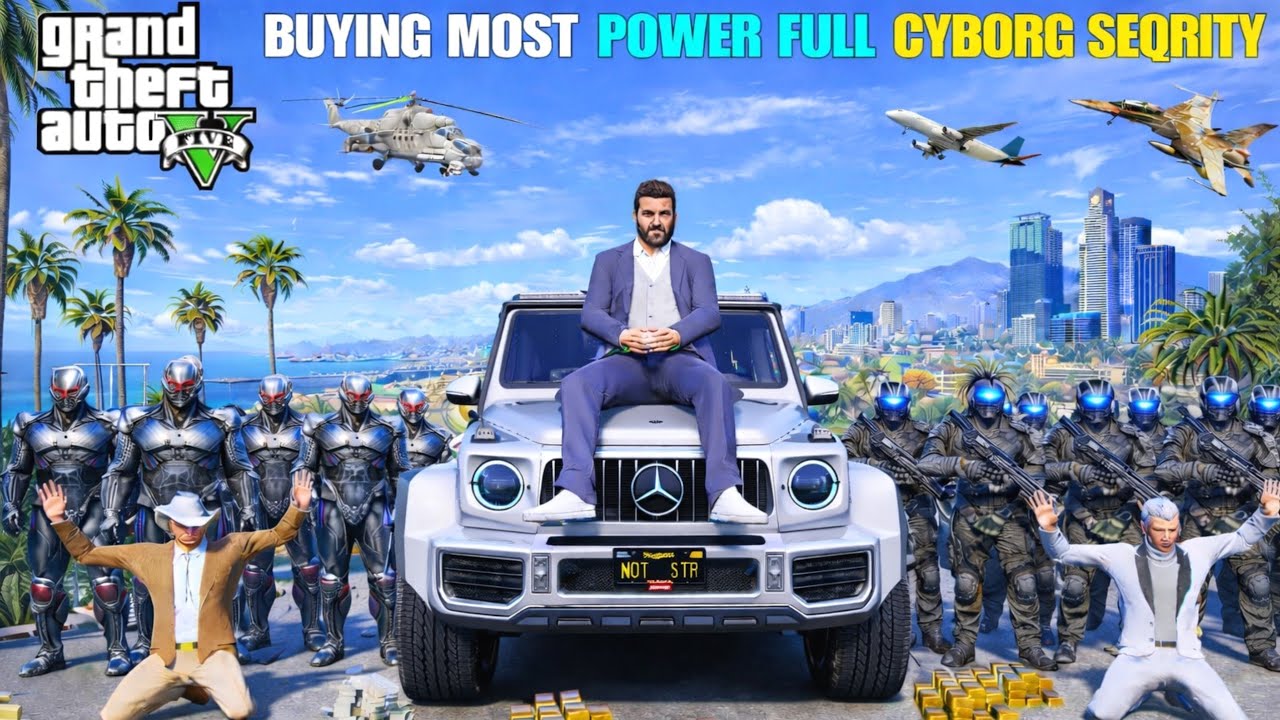 MICHAEL BUYS WORLD MOST POWER FULL SEQURITY GUARD !! GTA5 GAMEPLAY CINEMATIC @TECNOGAMERZ