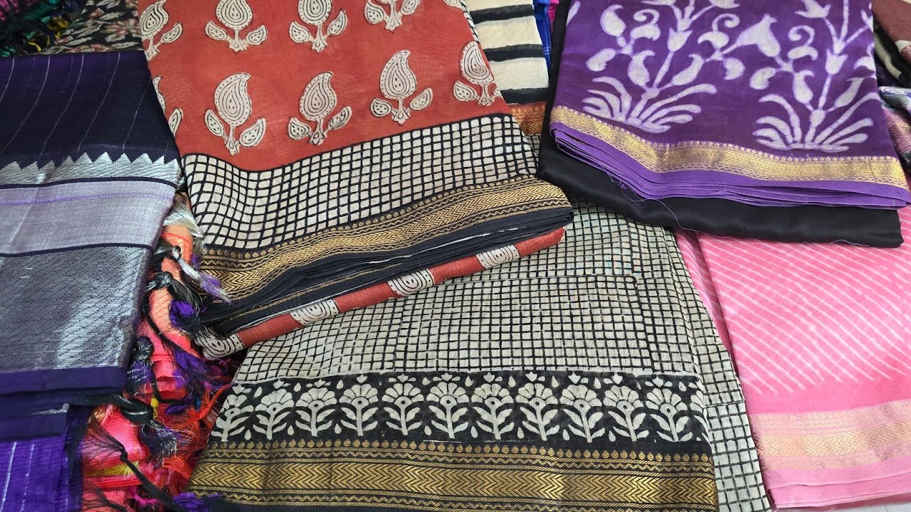 Maheswari silk sarees#mangalagiri Pattu#Maheswari Chanderi,73375 13324