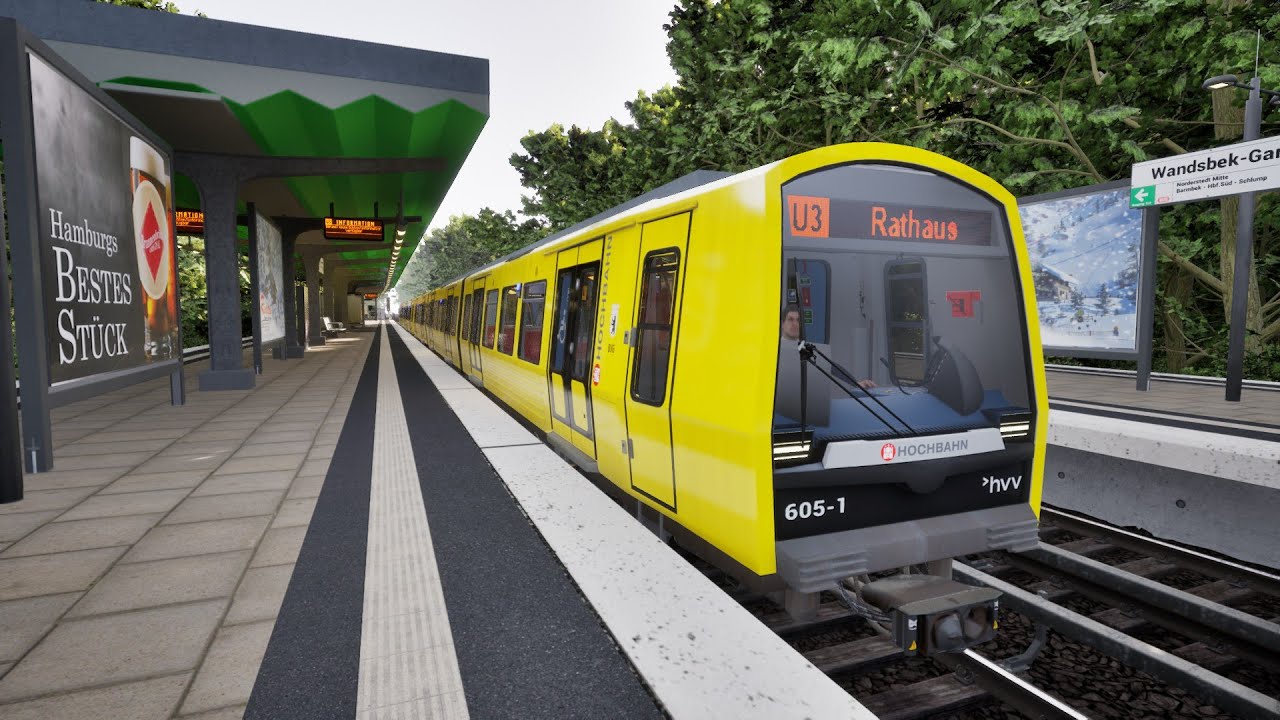 SubwaySim Hamburg | Wandsbeck-Gartenstadt bis Rathaus | Gameplay