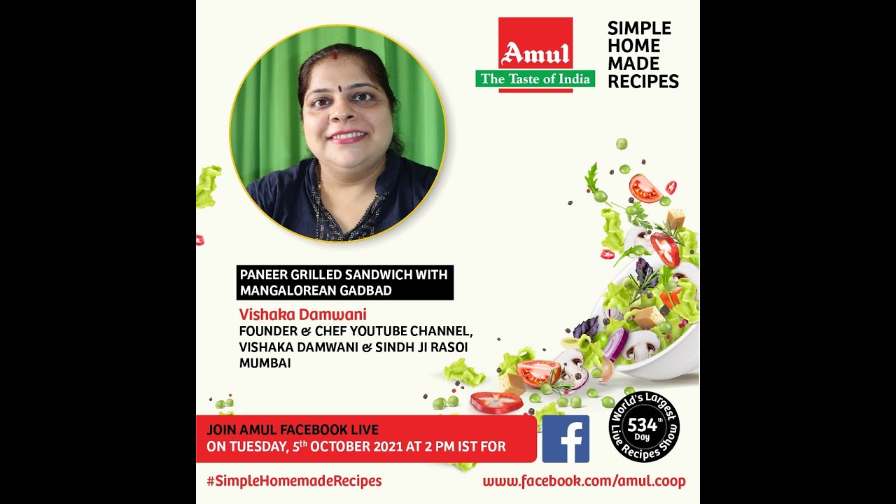 Chef Vishaka Damwani, Episode 3005: #SimpleHomemadeRecipes Facebook Live