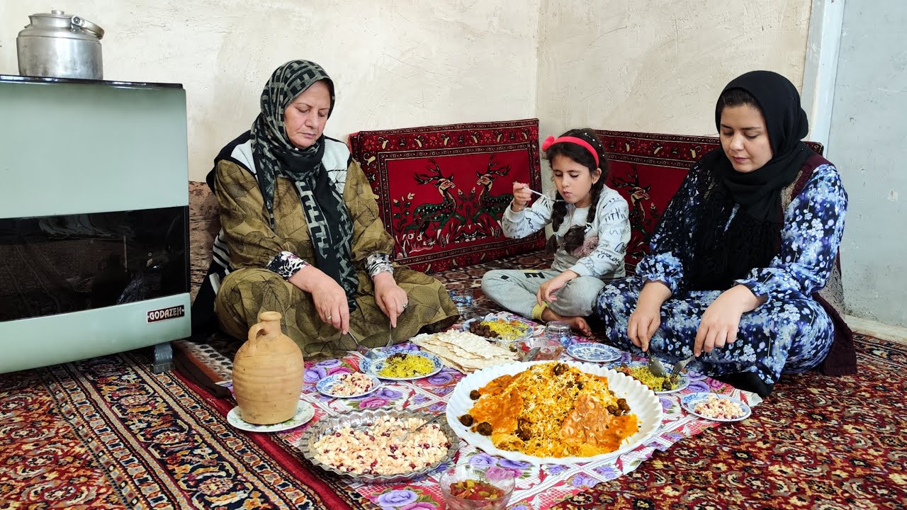 Village Life in Iran’s Mountains | Traditional Cooking & Daily Life