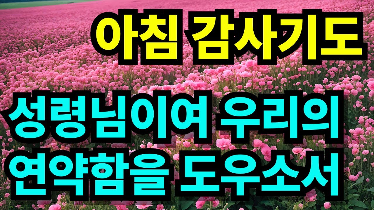 아침 감사기도 &ldquo;주님, 오늘 성령으로 충만하게 하소서&rdquo; | 하루를 시작하며 진리 가운데로 인도하시는 1시간 기도