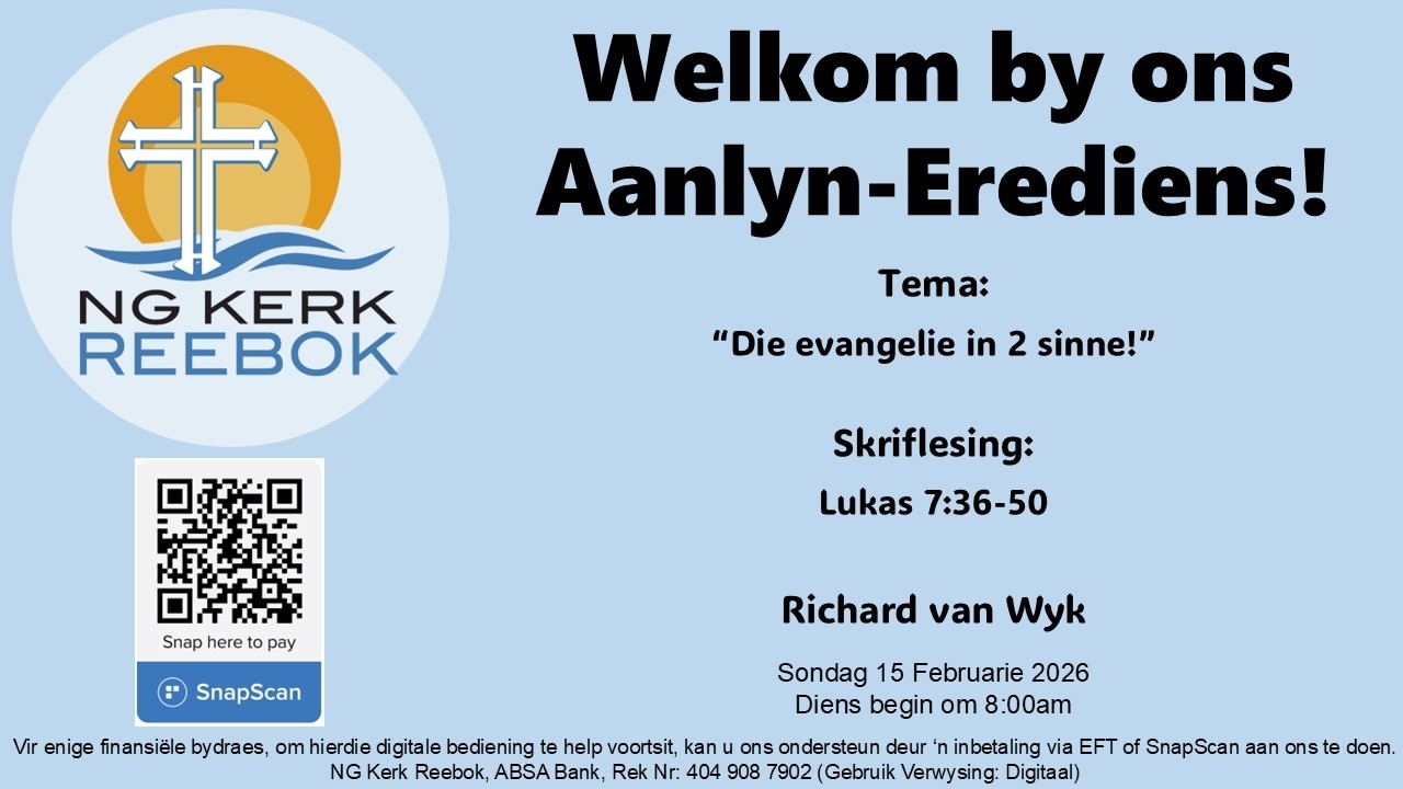 “Die evangelie in 2 sinne!”