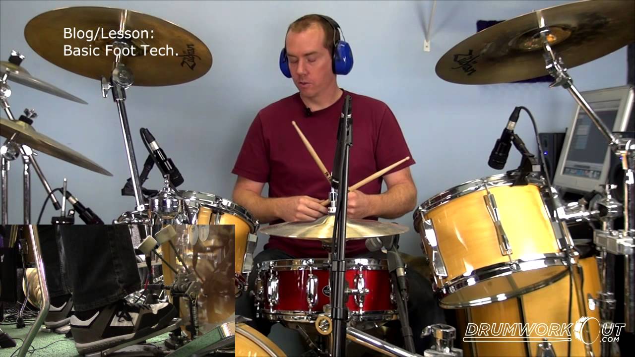 Foot pedal technique for kick drum w/ Bill Bachman for Drumworkout.com