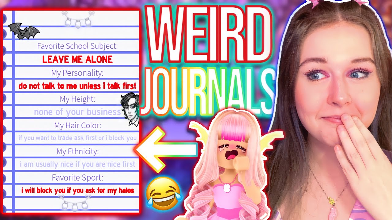 WE STALKED PEOPLE IN ROYALE HIGH! (READING JOURNALS) ROBLOX Royale High Funny Moments @earthmanx​