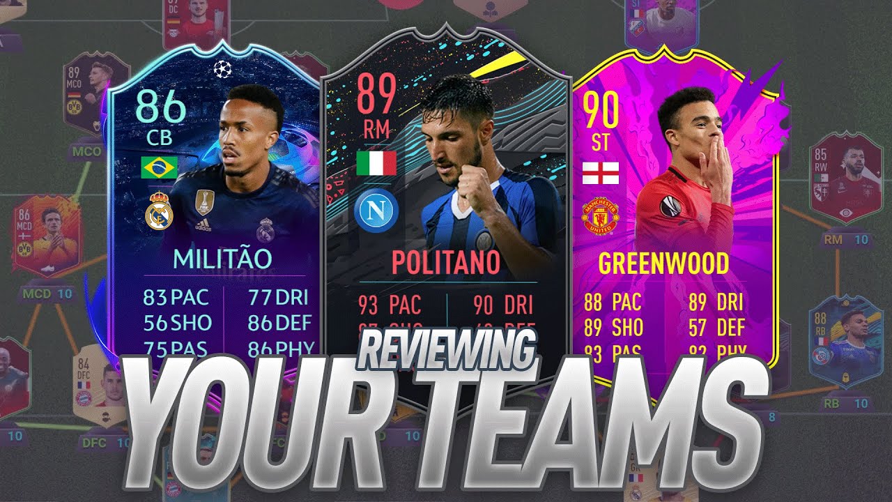 FUTCRUNCH REVIEWS YOUR SQUADS - FIFA20 ULTIMATE TEAM