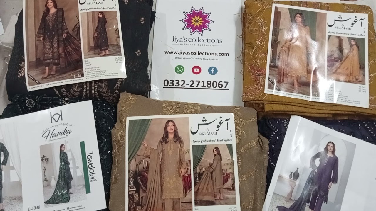 Luxury Embroidered Zari Peach Leather Chikankari Winter Collection