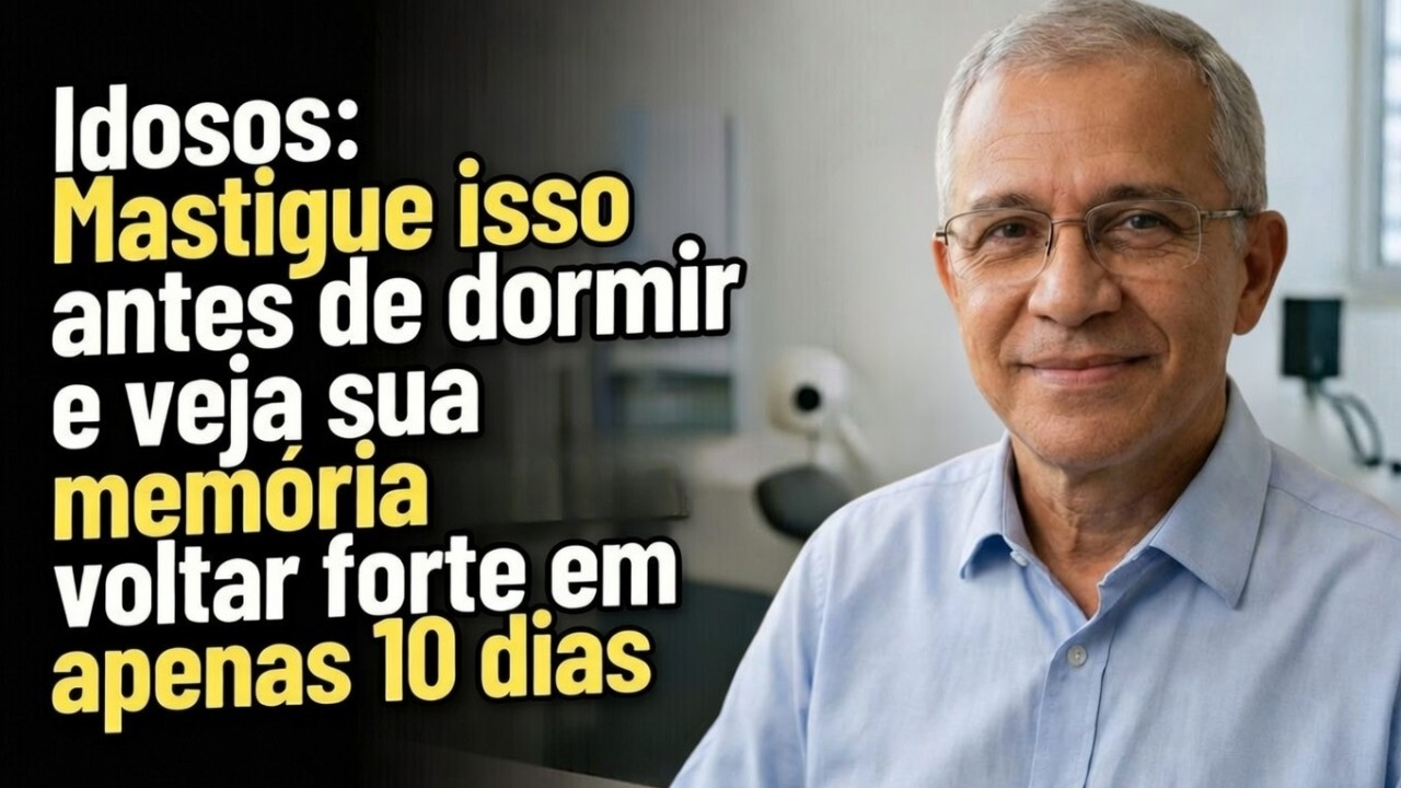 Idosos: Mastigue isso antes de dormir e veja sua memória voltar forte em apenas 10 dias