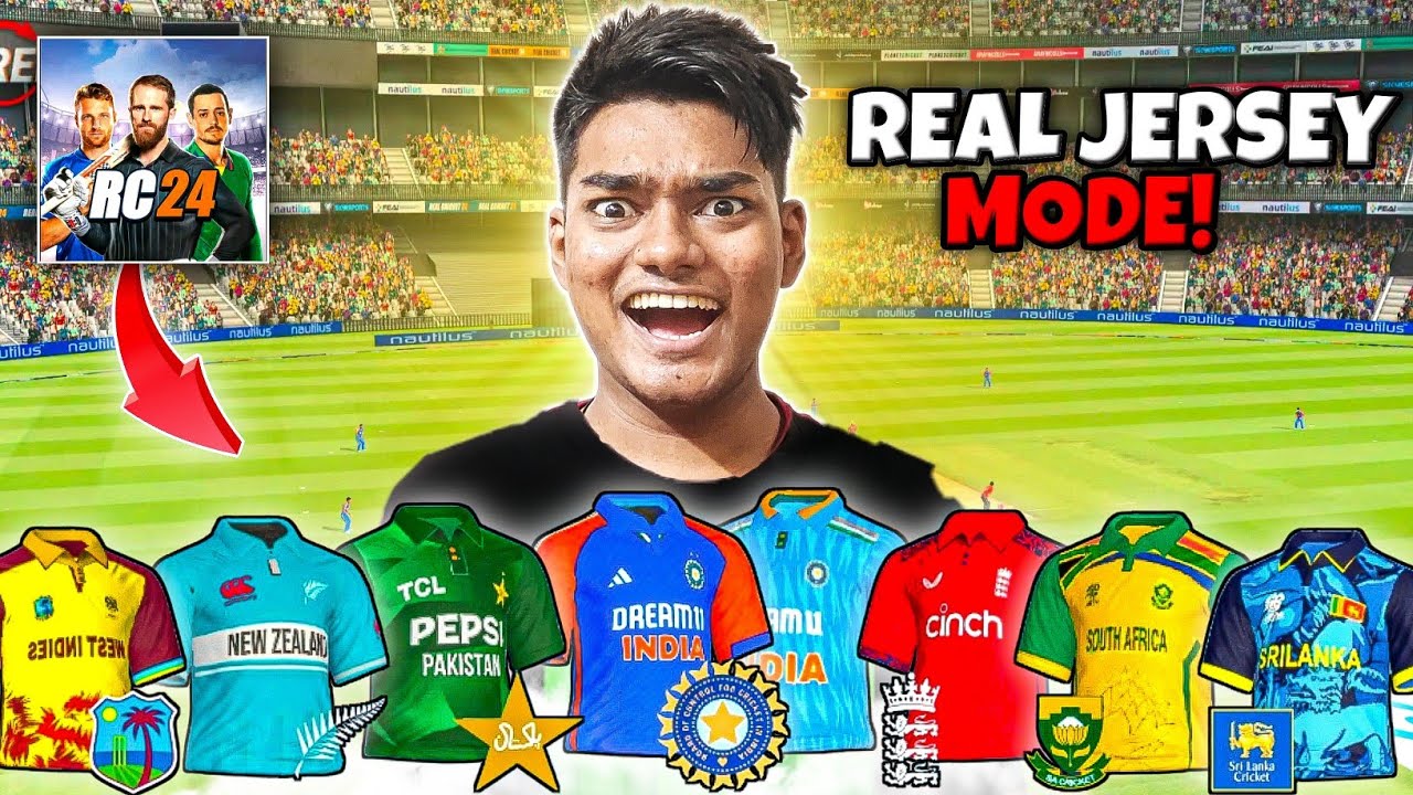 REAL JERSEY'S MODE!😍🔥 (Real Cricket 24)