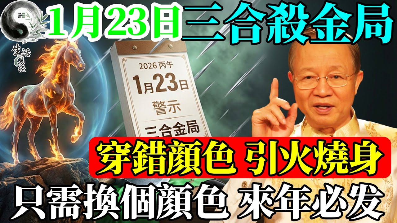 2026開年第一劫！曾仕強教你一招「通關法」：只需換個顔色，瞬間把「斧頭煞」變「聚寶盆」！#曾仕強 #易經智慧 #易經 #人生感悟 #人生哲理 #國學智慧 #國學 #因果 #正能量 #風水