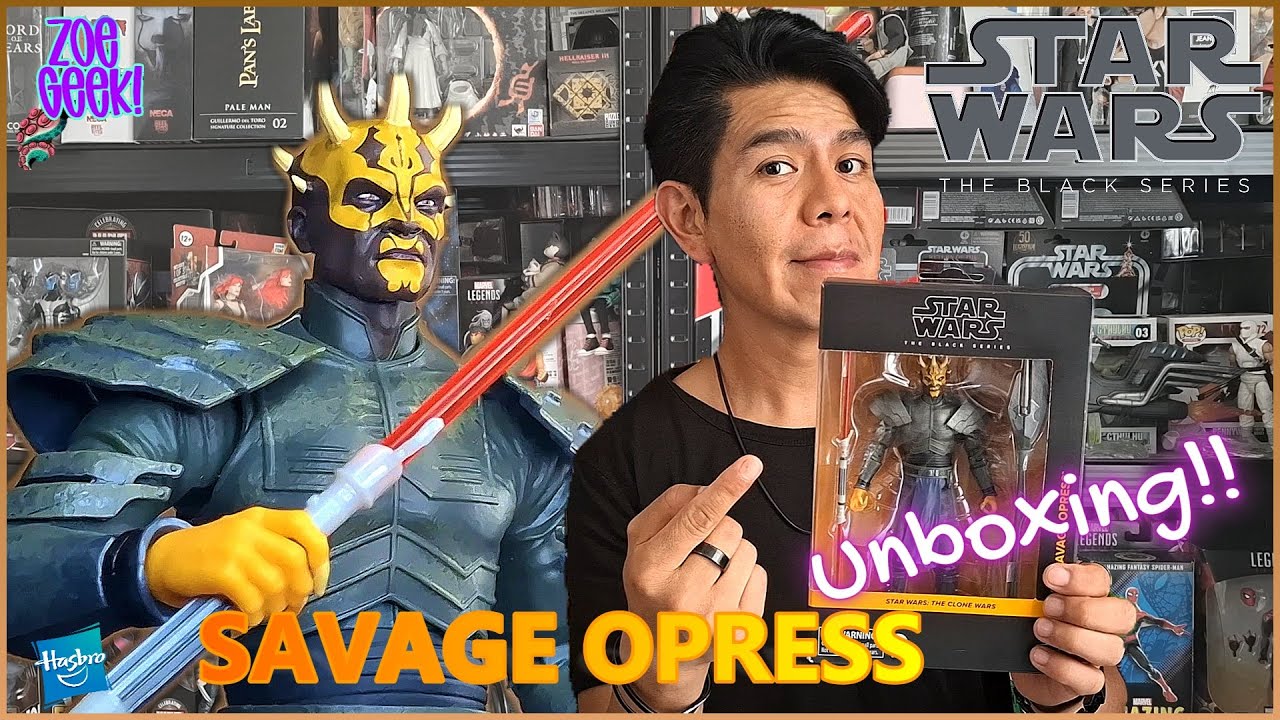 Savage Opress Star Wars Black Series Unboxing Hasbro Zoe Geek!