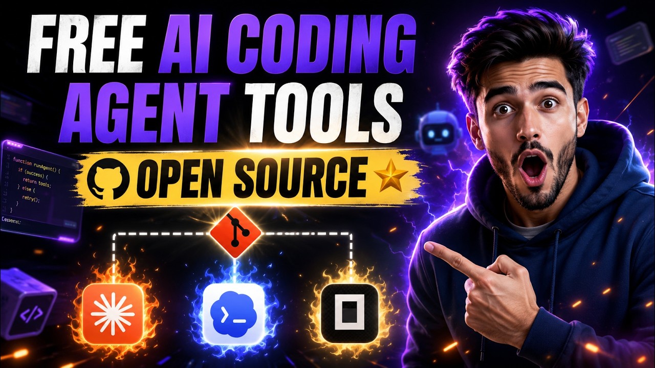 Nobody Talks About These 10 FREE AI Coding Agent Tools!