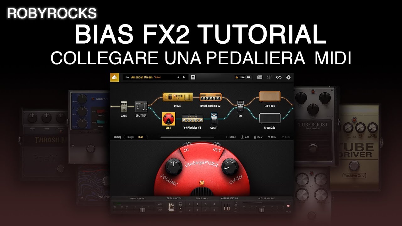 BIAS FX 2 TUTORIAL - 2 - Usare una pedaliera MIDI