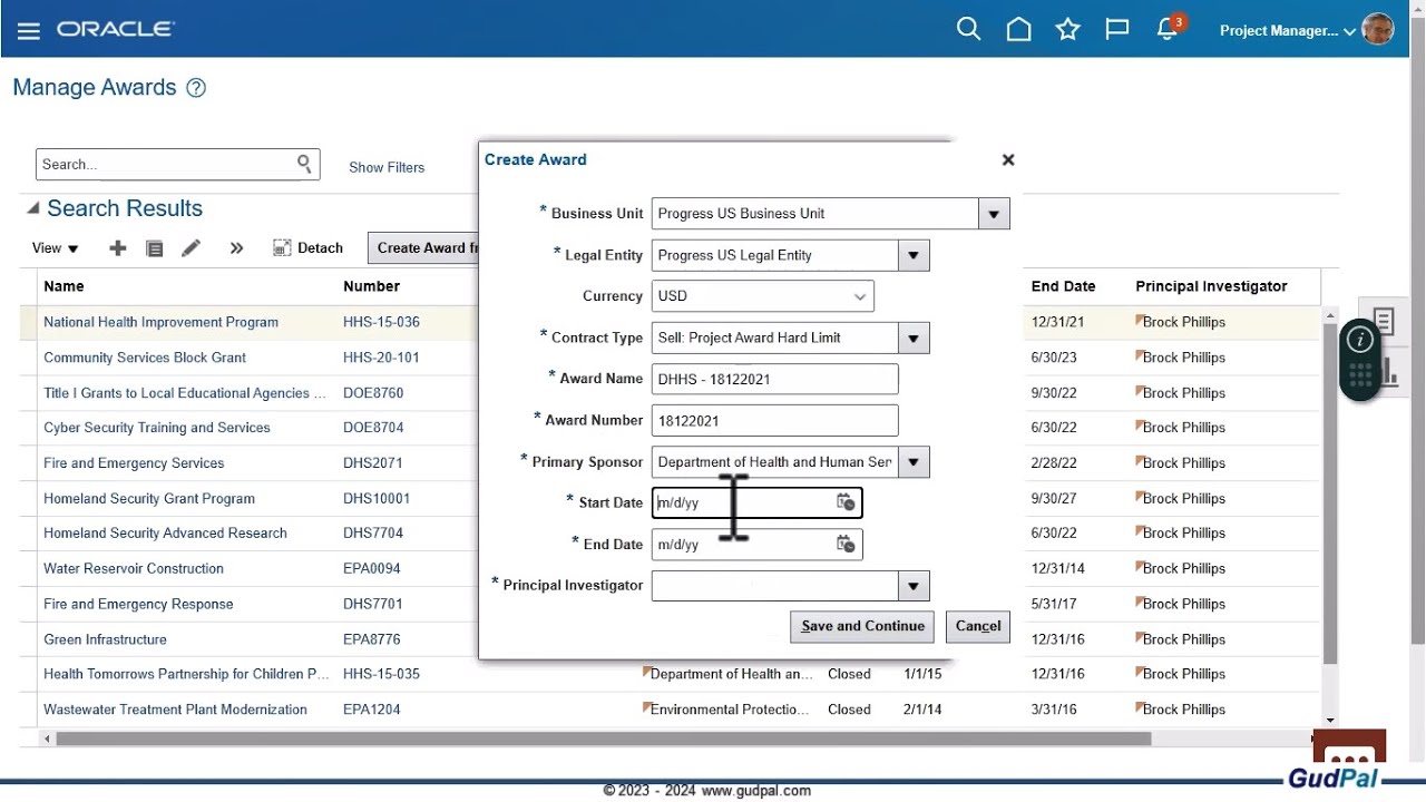 What are the different ways of Creating Award in Oracle Fusion Grants Management? (R13 / Ver 23D)