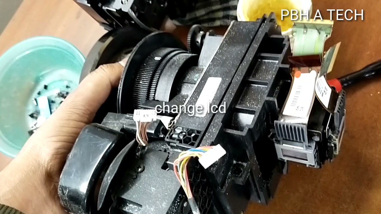 #PT-AE8000 Panasonic projector line on display & how to replace LCD