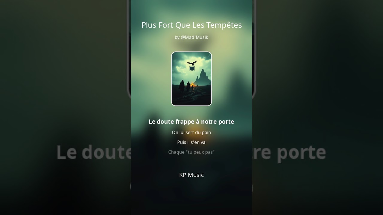 PLUS FORT QUE LES TEMPETES