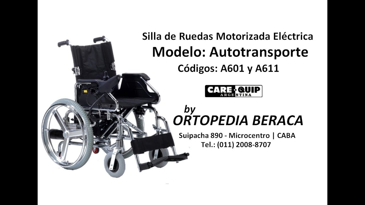 SILLA DE RUEDAS MOTORIZADA ELECTRICA AUTOTRANSPORTE