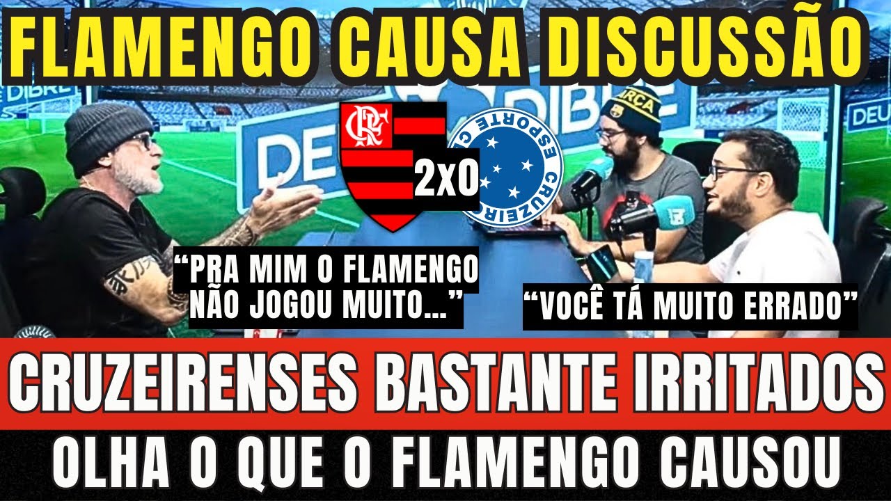 TORCEDORES CRUZEIRENSES BASTANTE IRRITADOS COM A DERROTA. FLAMENGO CAUSA DISCUSSÃO AO VIVO. VEJA!!!
