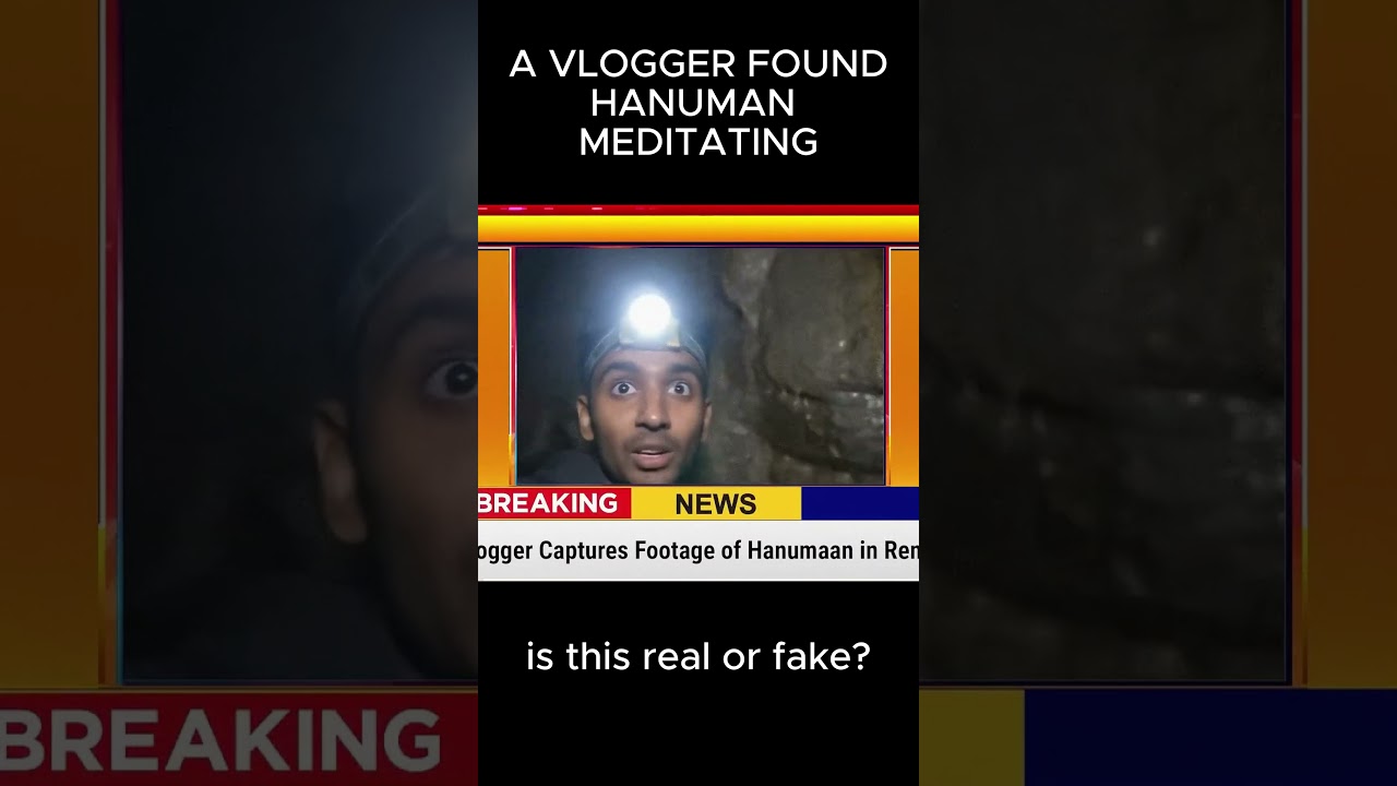 hanuman ji meditating a vlogger found hanuman ji #hanuman #hanumanji #viral #shorts