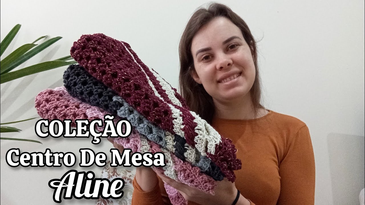 🎯 VOCÊS VÃO AMAR! 😍 3 Centros de Mesa do Novo Modelo Aline #crochet #croche #vlog 