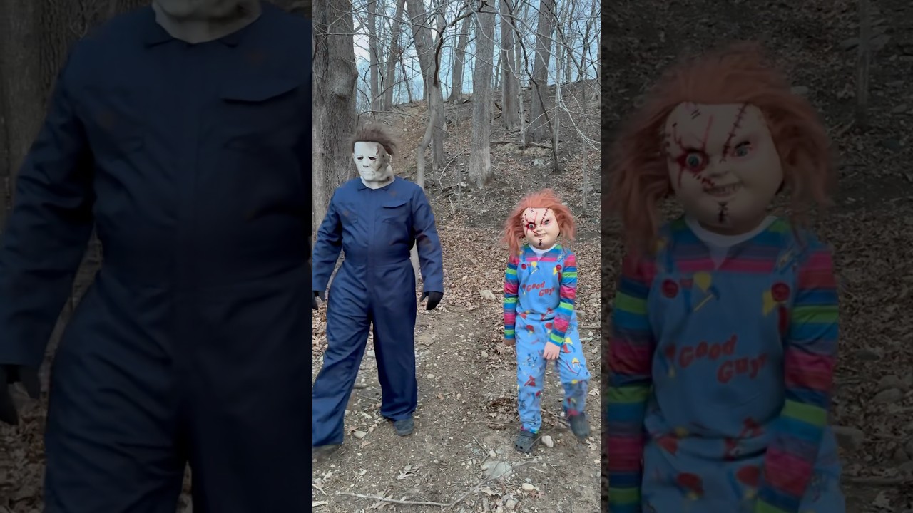 CHUCKY AND MICHAEL MYERS GOT ME!!! #chucky #chuckydoll #horror