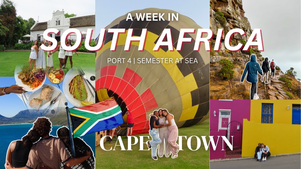 SOUTH AFRICA VLOG: Cape Town w/ Semester at Sea | Hot Air Balloon, Wine Tour, Beach, Hiking, + more!